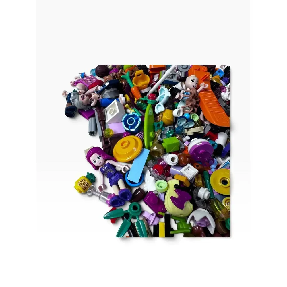 10+ Ounce Lot With Manyh Lego Friends Minifigs Whole and Parts + Many Smalls